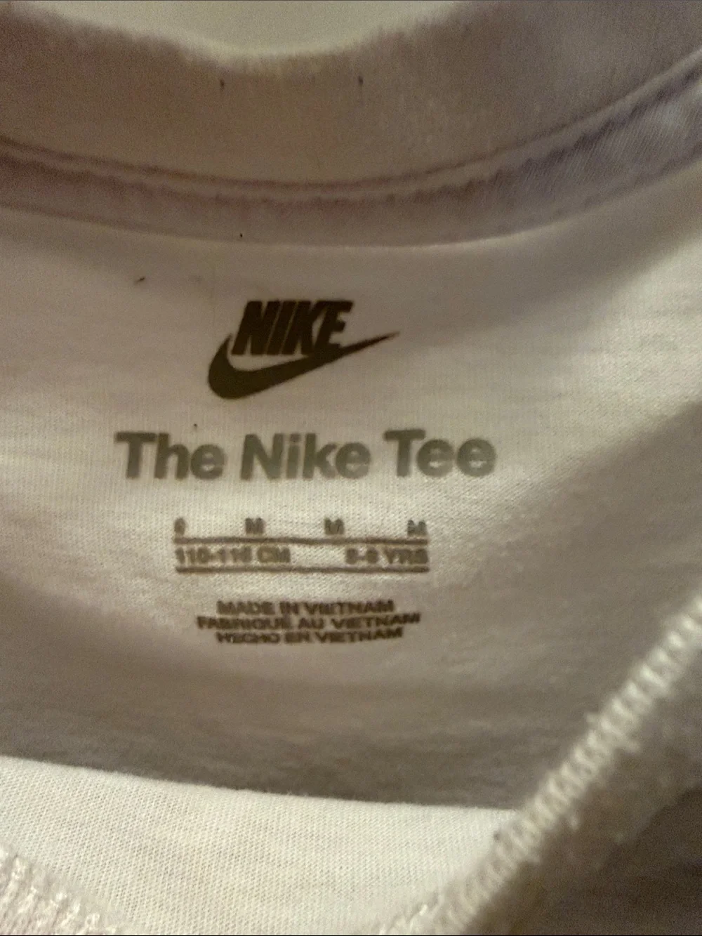 Nike White Kids' Graphic Space Tee